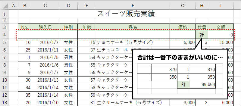 エクセル 数字 順番