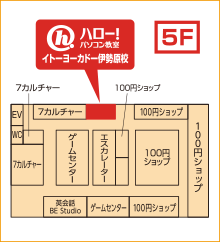 ハロー！パソコン教室イトーヨーカドー伊勢原校の地図