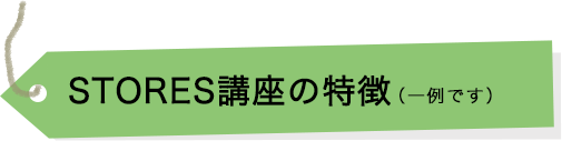 STORES講座の特徴